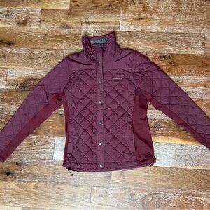 Columbia Sportswear Women's Quilted Snap-up Jacket - Deep Red / Maroon Small